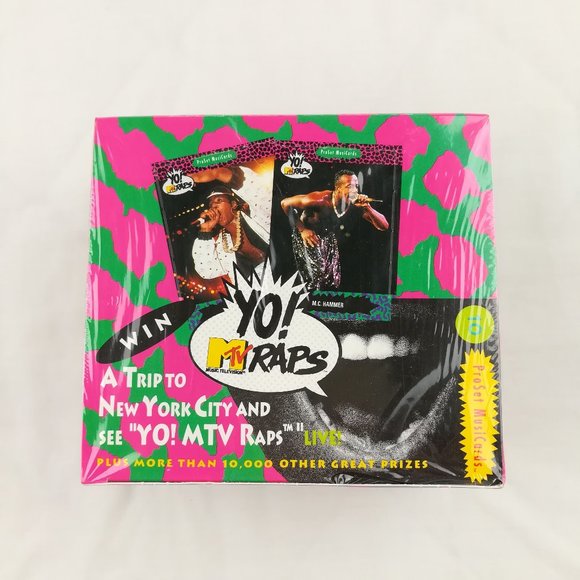 New Sealed VTG 1991 Pro Set Yo MTV Raps Card Box - Picture 1 of 4